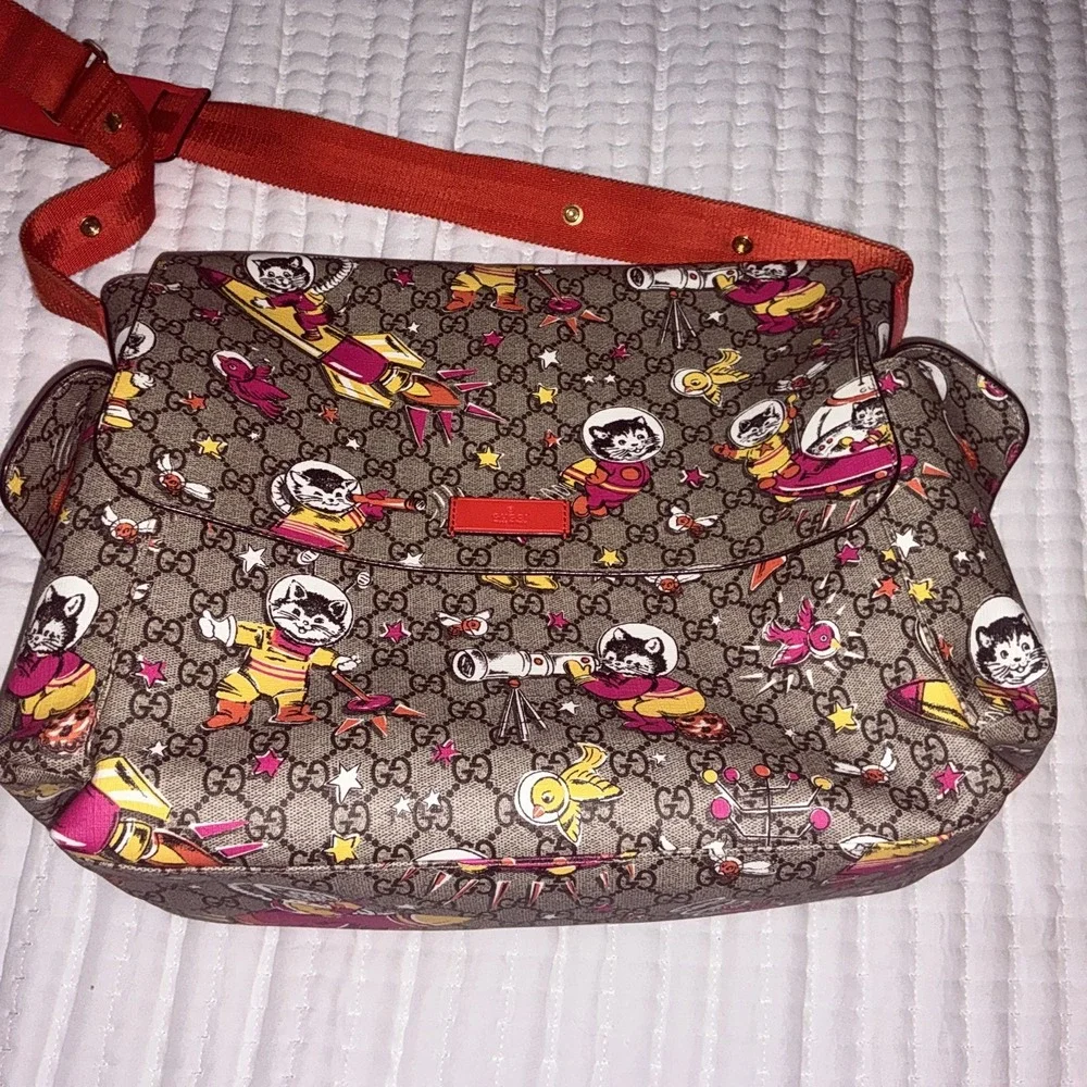 Gucci Diaper Bag Supreme Monogram‎ Space Cats